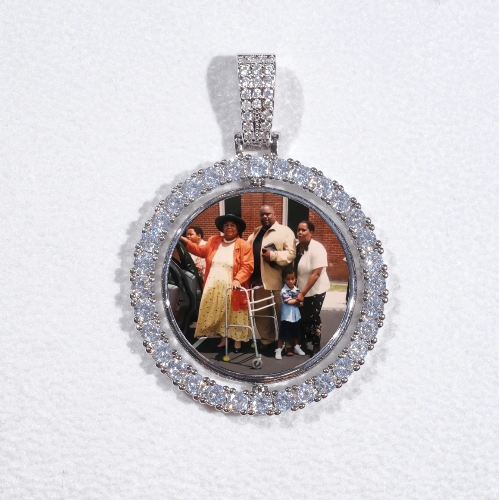 3D Spinning 2-Faced Custom Picture Pendant