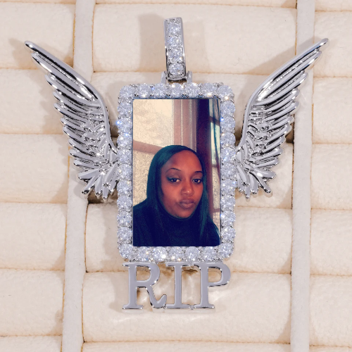 RIP WING 3D CUSTOM PICTURE PENDANT