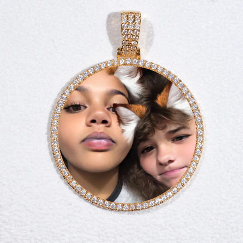MEDIUM 3D CIRCLE CUSTOM PICTURE PENDANT
