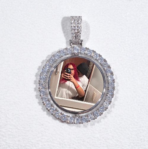 3D Spinning 2-Faced Custom Picture Pendant