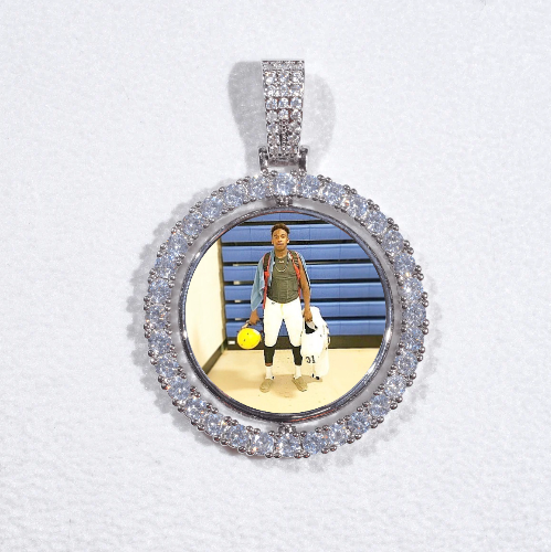 3D Spinning 2-Faced Custom Picture Pendant