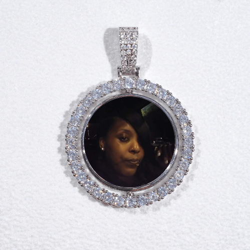 3D Spinning 2-Faced Custom Picture Pendant