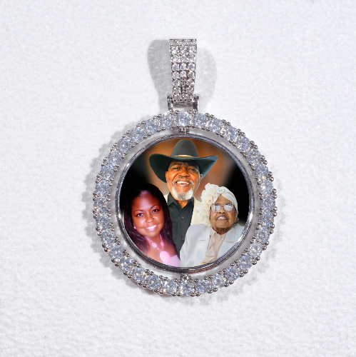 3D Spinning 2-Faced Custom Picture Pendant
