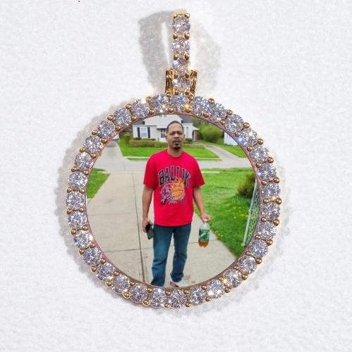 3D CIRCLE CUSTOM PICTURE PENDANT SMALL SIZE