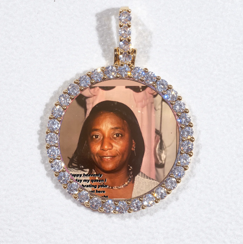 3D CIRCLE CUSTOM PICTURE PENDANT SMALL SIZE