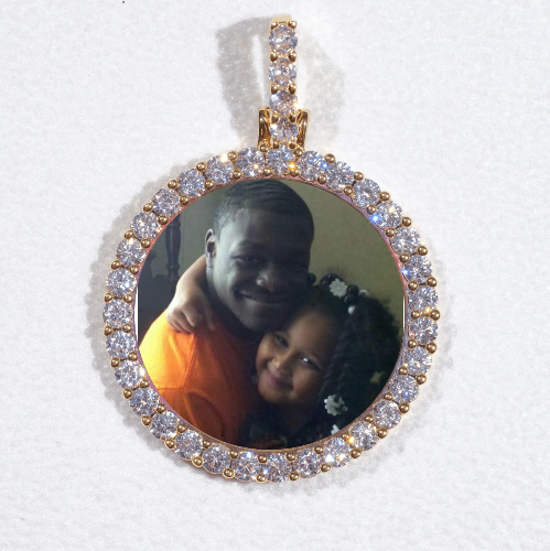 3D CIRCLE CUSTOM PICTURE PENDANT SMALL SIZE