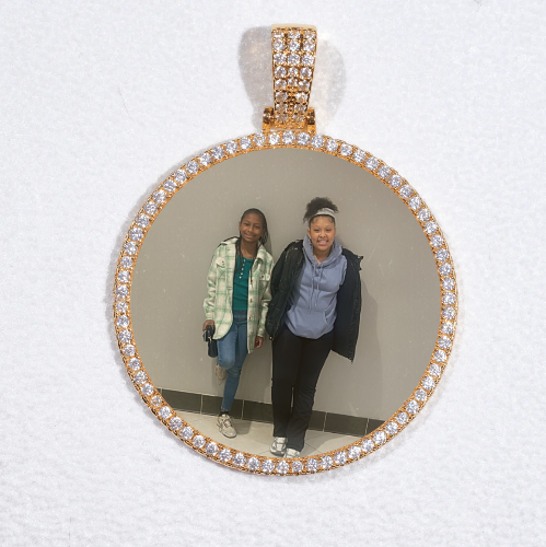 MEDIUM 3D CIRCLE CUSTOM PICTURE PENDANT