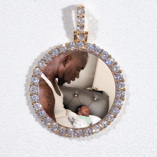 3D CIRCLE CUSTOM PICTURE PENDANT SMALL SIZE