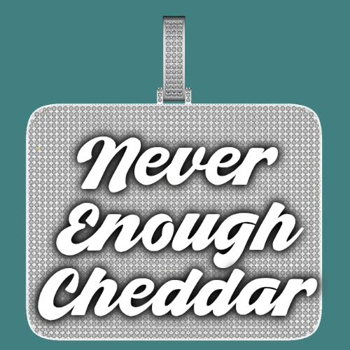 CUSTOM LETTER NECKLACE 3D BIG SQUARE