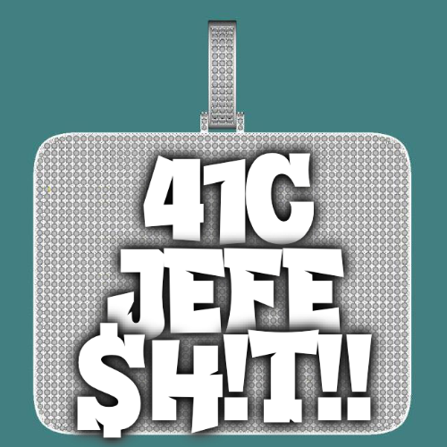 CUSTOM LETTER NECKLACE 3D BIG SQUARE