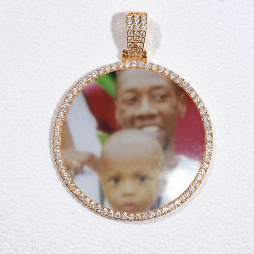 MEDIUM 3D CIRCLE CUSTOM PICTURE PENDANT