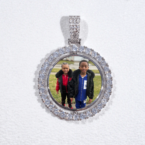 3D Spinning 2-Faced Custom Picture Pendant