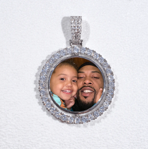 3D Spinning 2-Faced Custom Picture Pendant