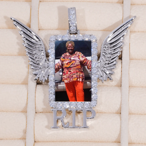 RIP WING 3D CUSTOM PICTURE PENDANT