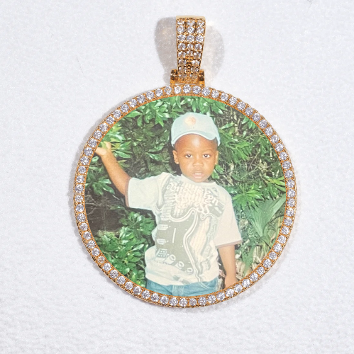 MEDIUM 3D CIRCLE CUSTOM PICTURE PENDANT
