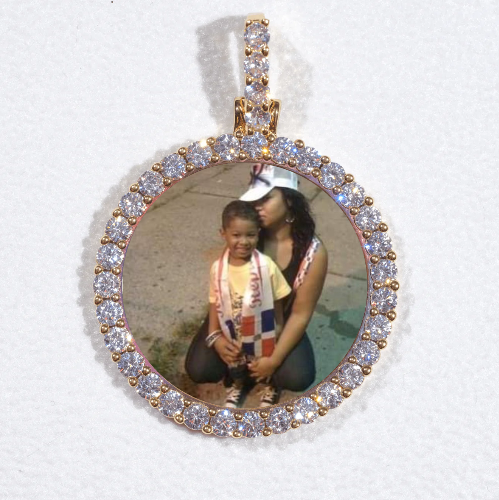 3D CIRCLE CUSTOM PICTURE PENDANT SMALL SIZE