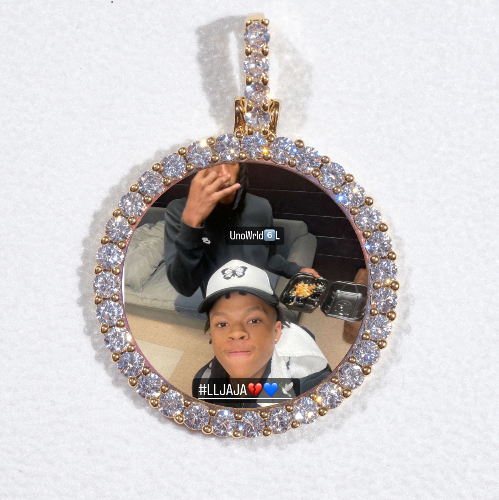 3D CIRCLE CUSTOM PICTURE PENDANT SMALL SIZE