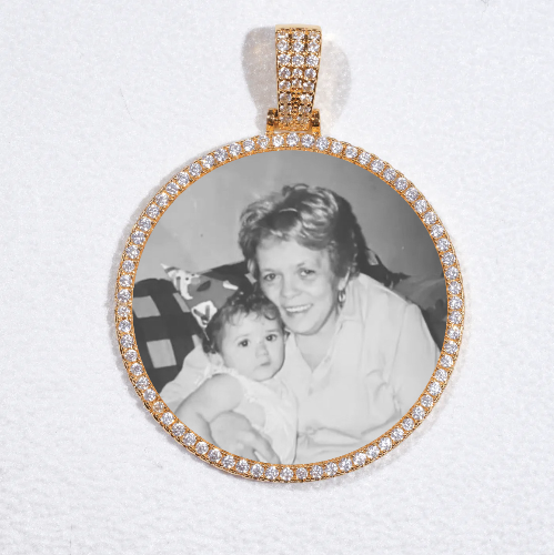 MEDIUM 3D CIRCLE CUSTOM PICTURE PENDANT