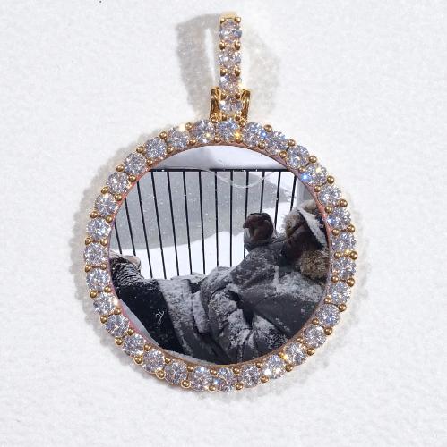 3D CIRCLE CUSTOM PICTURE PENDANT SMALL SIZE