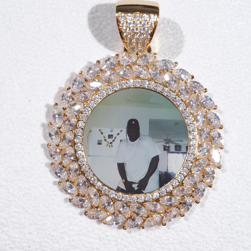 Large 3D Wheat Ear Custom Picture Pendant