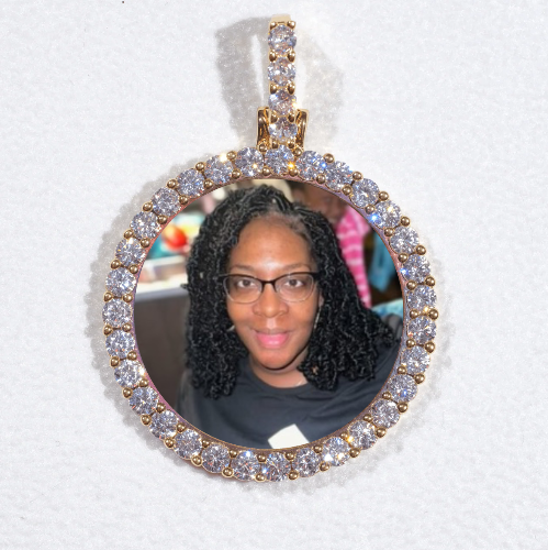 3D CIRCLE CUSTOM PICTURE PENDANT SMALL SIZE