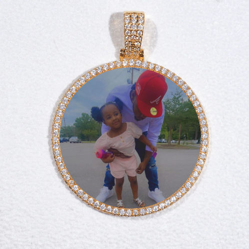MEDIUM 3D CIRCLE CUSTOM PICTURE PENDANT