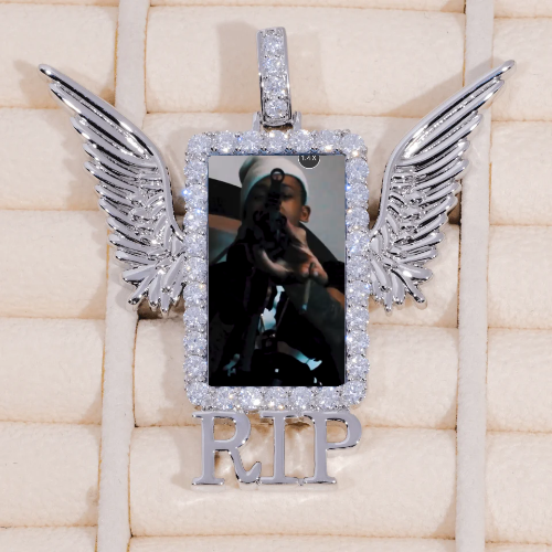 RIP WING 3D CUSTOM PICTURE PENDANT