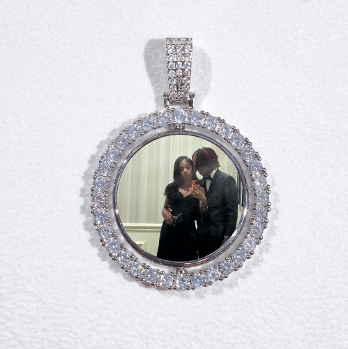 3D Spinning 2-Faced Custom Picture Pendant