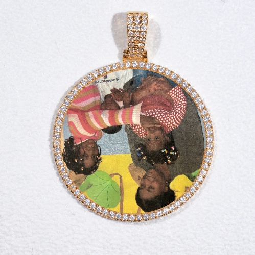 MEDIUM 3D CIRCLE CUSTOM PICTURE PENDANT