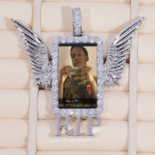 RIP WING 3D CUSTOM PICTURE PENDANT