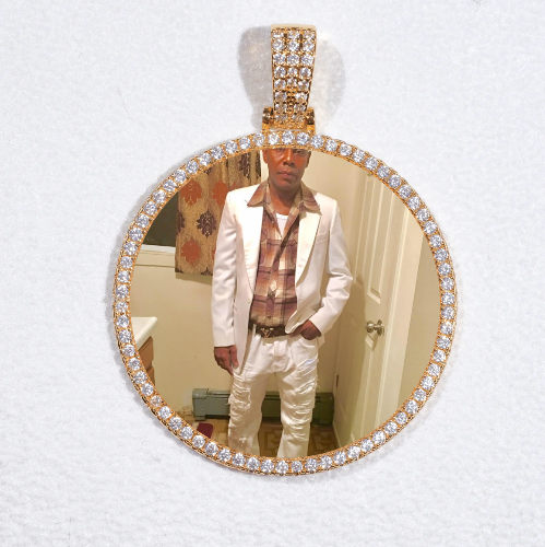MEDIUM 3D CIRCLE CUSTOM PICTURE PENDANT