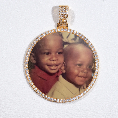 MEDIUM 3D CIRCLE CUSTOM PICTURE PENDANT