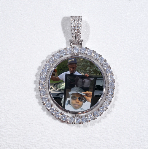 3D Spinning 2-Faced Custom Picture Pendant