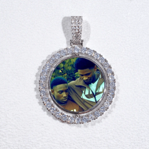 3D Spinning 2-Faced Custom Picture Pendant