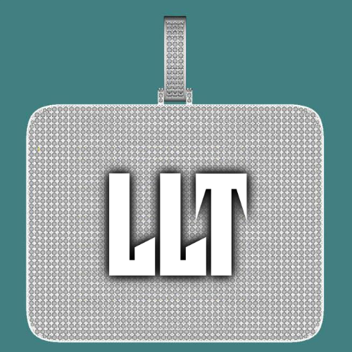 CUSTOM LETTER NECKLACE 3D BIG SQUARE