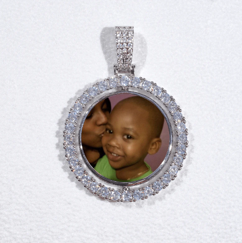 3D Spinning 2-Faced Custom Picture Pendant