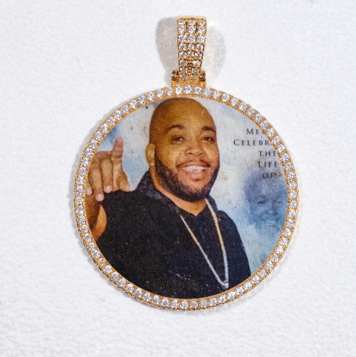 MEDIUM 3D CIRCLE CUSTOM PICTURE PENDANT