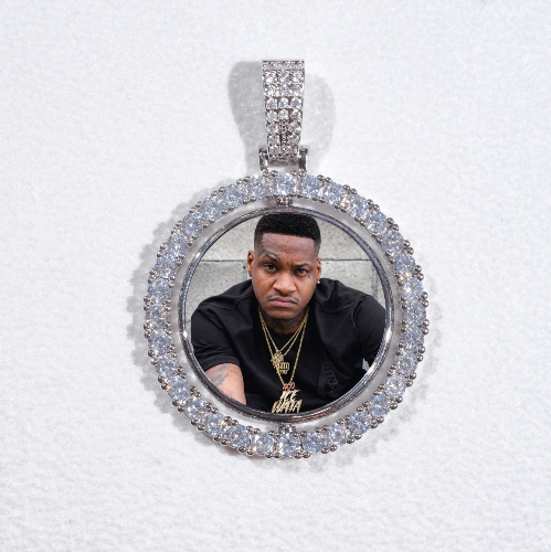 3D Spinning 2-Faced Custom Picture Pendant