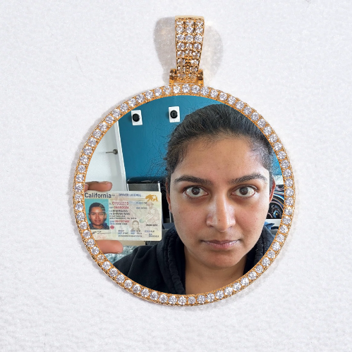 MEDIUM 3D CIRCLE CUSTOM PICTURE PENDANT
