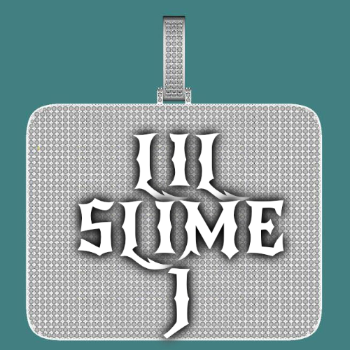 CUSTOM LETTER NECKLACE 3D BIG SQUARE