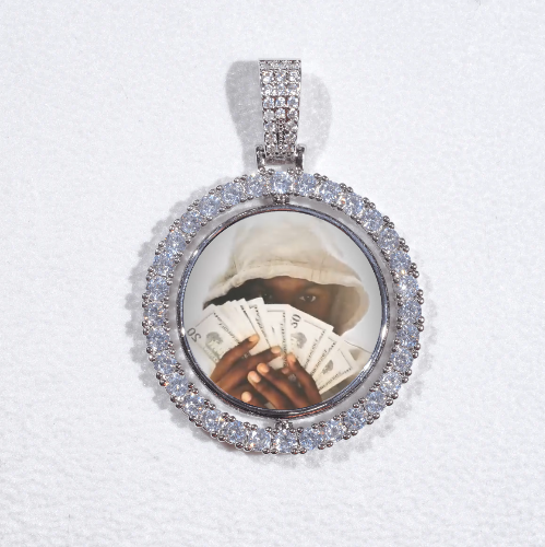 3D Spinning 2-Faced Custom Picture Pendant