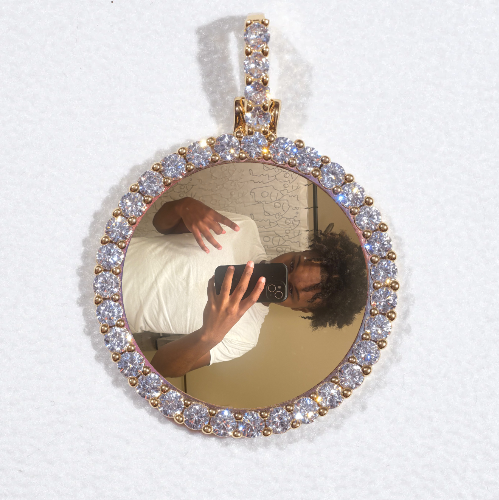3D CIRCLE CUSTOM PICTURE PENDANT SMALL SIZE