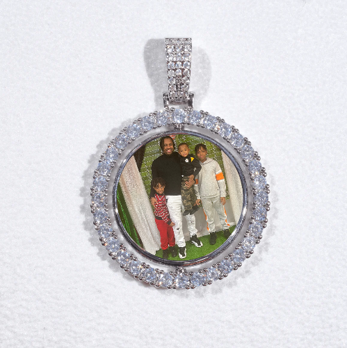 3D Spinning 2-Faced Custom Picture Pendant