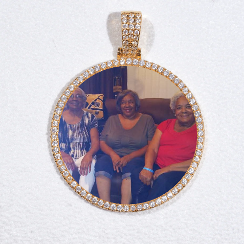 MEDIUM 3D CIRCLE CUSTOM PICTURE PENDANT