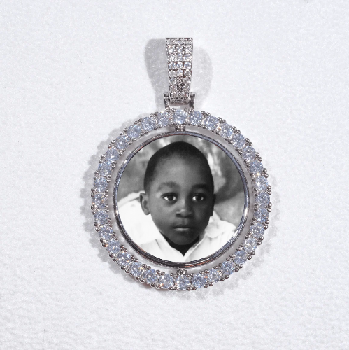 3D Spinning 2-Faced Custom Picture Pendant