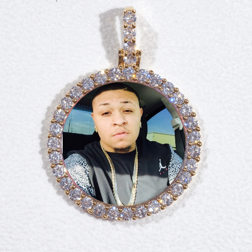 3D CIRCLE CUSTOM PICTURE PENDANT SMALL SIZE