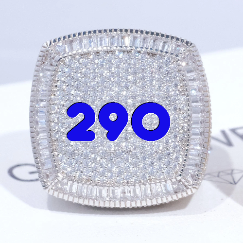 CUSTOM LETTER 3D ICED RING