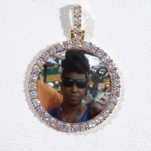 3D CIRCLE CUSTOM PICTURE PENDANT SMALL SIZE