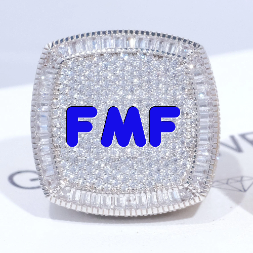CUSTOM LETTER 3D ICED RING