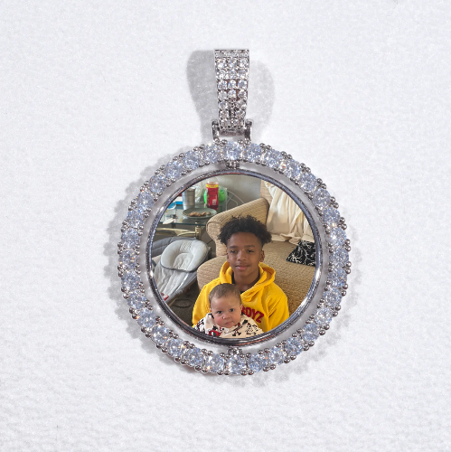 3D Spinning 2-Faced Custom Picture Pendant